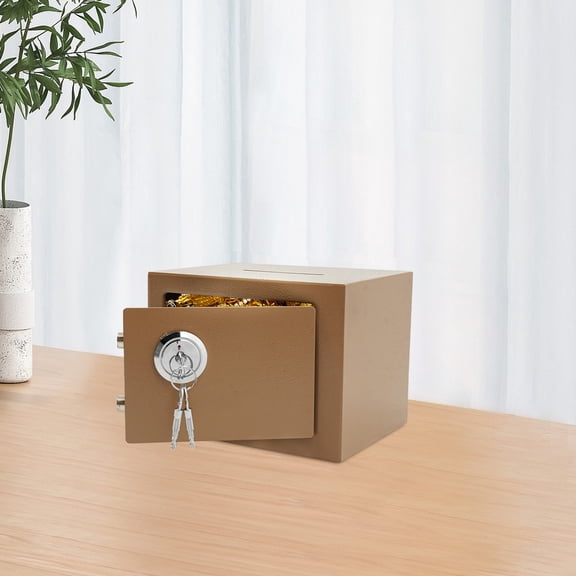 Small Safe Box with Drop Slot, Safe Box for Money, Cash Safe Box for Cabinets