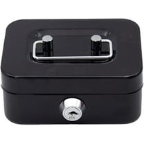 Small Safe with Key, Portable Safe Metal Money Box, Small Money Box, Cash Box With Lock And Slot, Metal Cash BoxKey Lock Security Box, Metal Cash Box Money Bank For Daily S Coin Collection, Pink