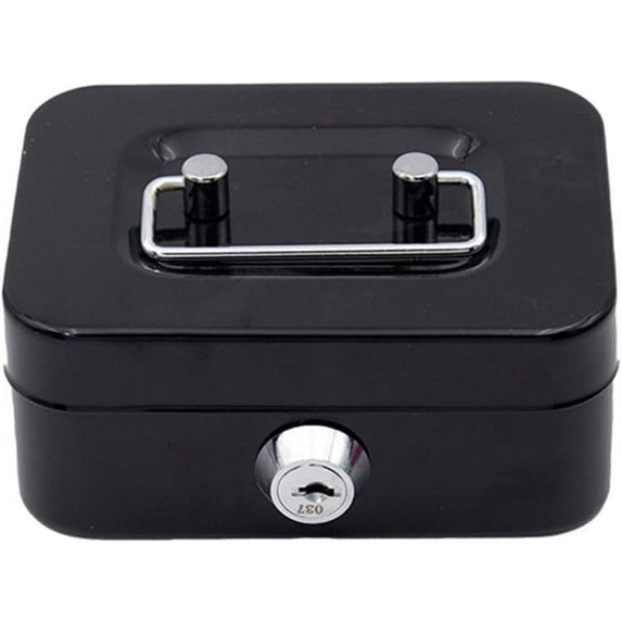 Small Safe with Key, Portable Safe Metal Money Box, Small Money Box, Cash Box With Lock And Slot, Metal Cash BoxKey Lock Security Box, Metal Cash Box Money Bank For Daily S Coin Collection, Pink