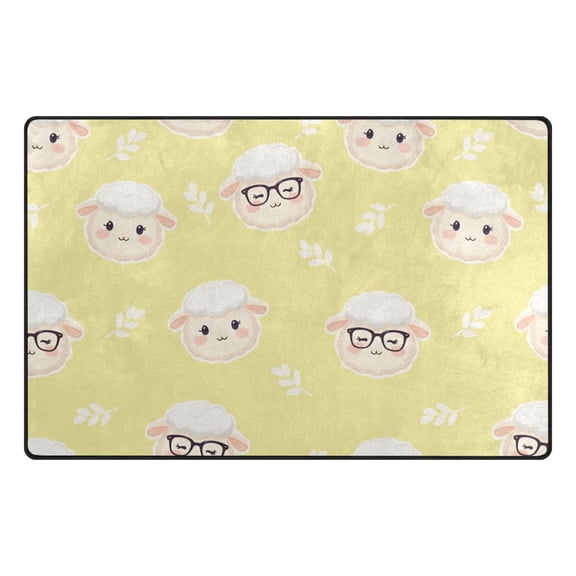 Small Sample Grass Pattern Memory Foam Area Rug 31"x20" Non Slip, Absorbent, Fade Proof for Living Room, Bedroom, Office