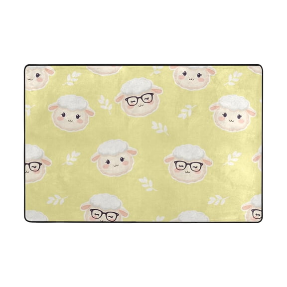 Small Sample Grass Pattern Rug 36x24in Memory Foam Absorbent Non Slip Plush for Bathroom Kitchen Entryway