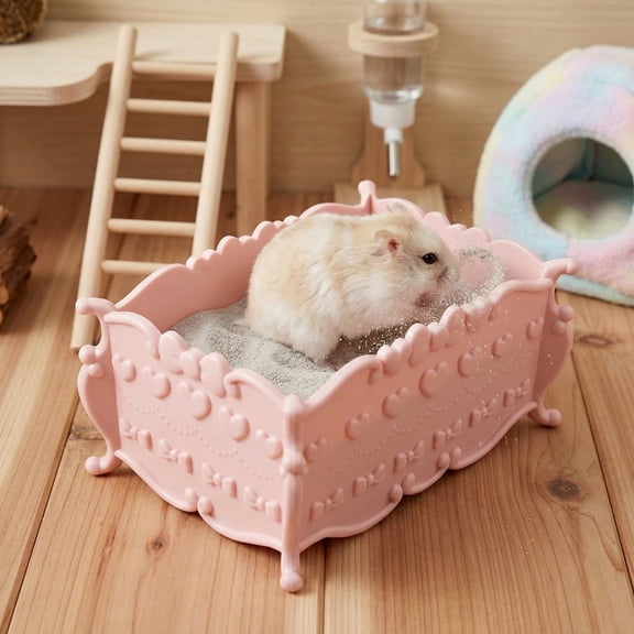 Small Sand Bathing Bath Container for Degus Hamsters Gerbils and Small Animals Summer