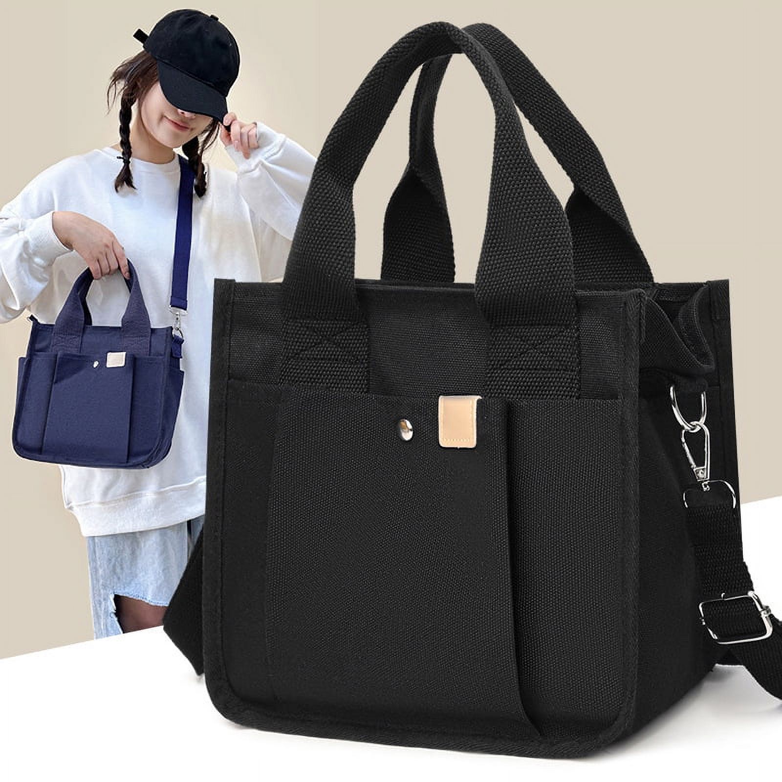 Small Satchel Bag Tote Bag Women Stylish Mini Tote Handbag Canvas Hobo