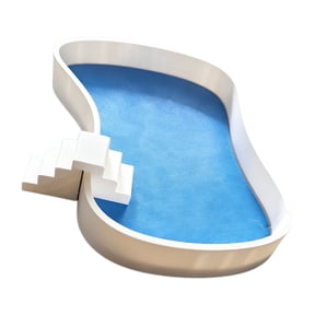 Miniature Swimming Pool Model Figurine With Detailed Design For Doll House Decoration And Craft Enthusiasts Collection