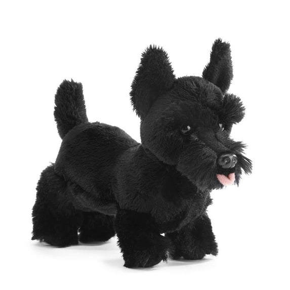 Small Scottish Terrier Dog Midnight Black Children's Plush Stuffed Animal Toy