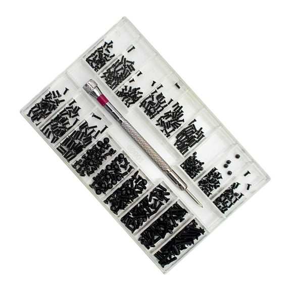 Small Screws Assortment Stainless Steel Repair Tool Hand Tool Replacement Machine Screws Tiny Micro Screws Set for Electronics Eyeglasses Style D