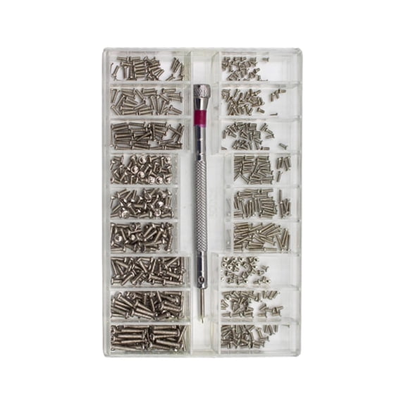 Small Screws Assortment Stainless Steel Repair Tool Hand Tool Replacement Machine Screws Tiny Micro Screws Set for Electronics Eyeglasses