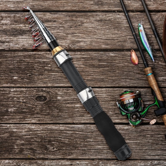 Small Sea Pole Portable Short Ice Fishing Rod Mini Tools 28049-100 (1.9M)