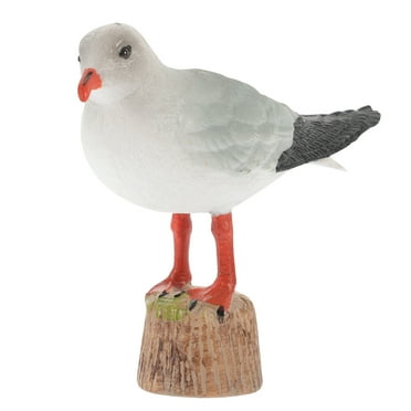 Small Seagull Statue Nautical Bird Figurine Beach Decor Gift