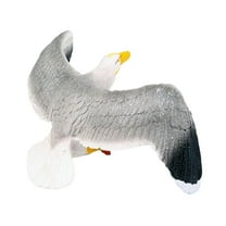 Small Seagull Statue - Vintage Nautical Decor for Coastal Beach House, Mini Seagull Figurine Ornaments for Desk, Shelf, Garden & Pier-Themed Party Decorations