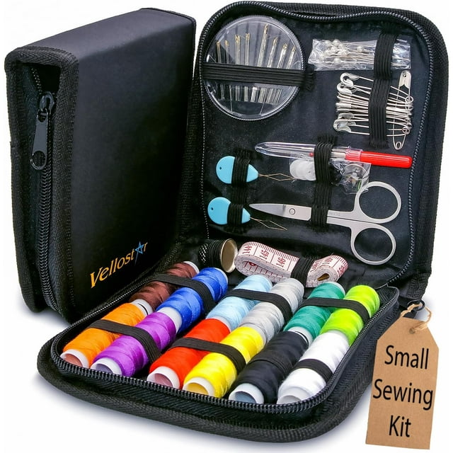 Small Sewing Kit Basic Easy to Use Needle and Thread Kit with Sewing