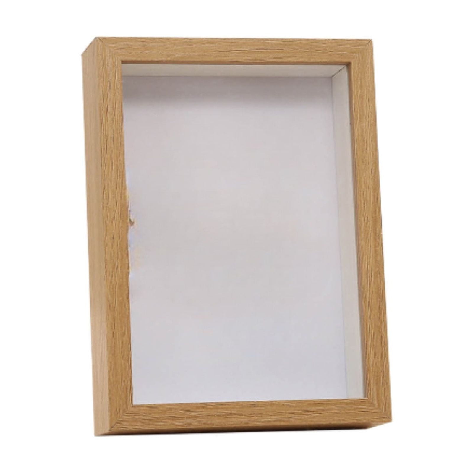 6x8 Shadow Box Frame With HD Plexiglass - Wood Memory Display Case For Flowers, Photos, Awards, Memorabilia (Black)