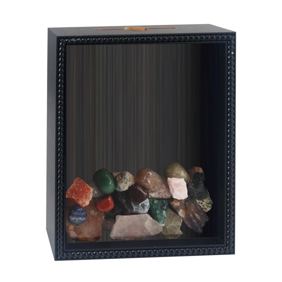 Small Shadow Box Seashell Collection 8x10 Top Loading Display Case Frame with Slot, Movie Travel Sporting Events Concert Ticket Stubs Drink Beer Caps Memory Keepsake Box