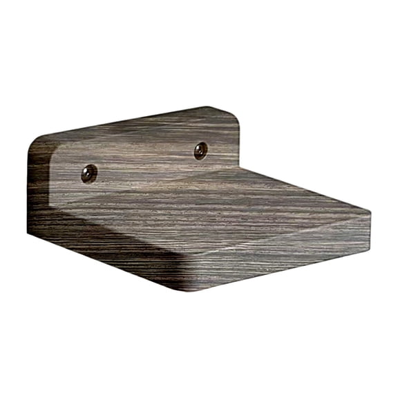 Small Shelf for Wall, 5 × 5 Inches Floating Shelves Set of 4, Rustic Wood Small Wall Mounted Shelves for Bedroom, Living Room, Kitchen, Bathroom Decor, Mini Display Shelf for Office,Brown