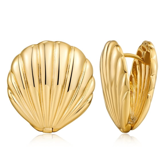 Small Shells Shaped Earring Fashion Studs Earring Vintage Piercing Earring