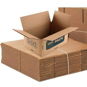 Small Shipping Boxes 5"L x 3"W x 2"H Set of 100PCS | Corrugated Cardboard Box for Mailing, Packing, Packaging and Storage