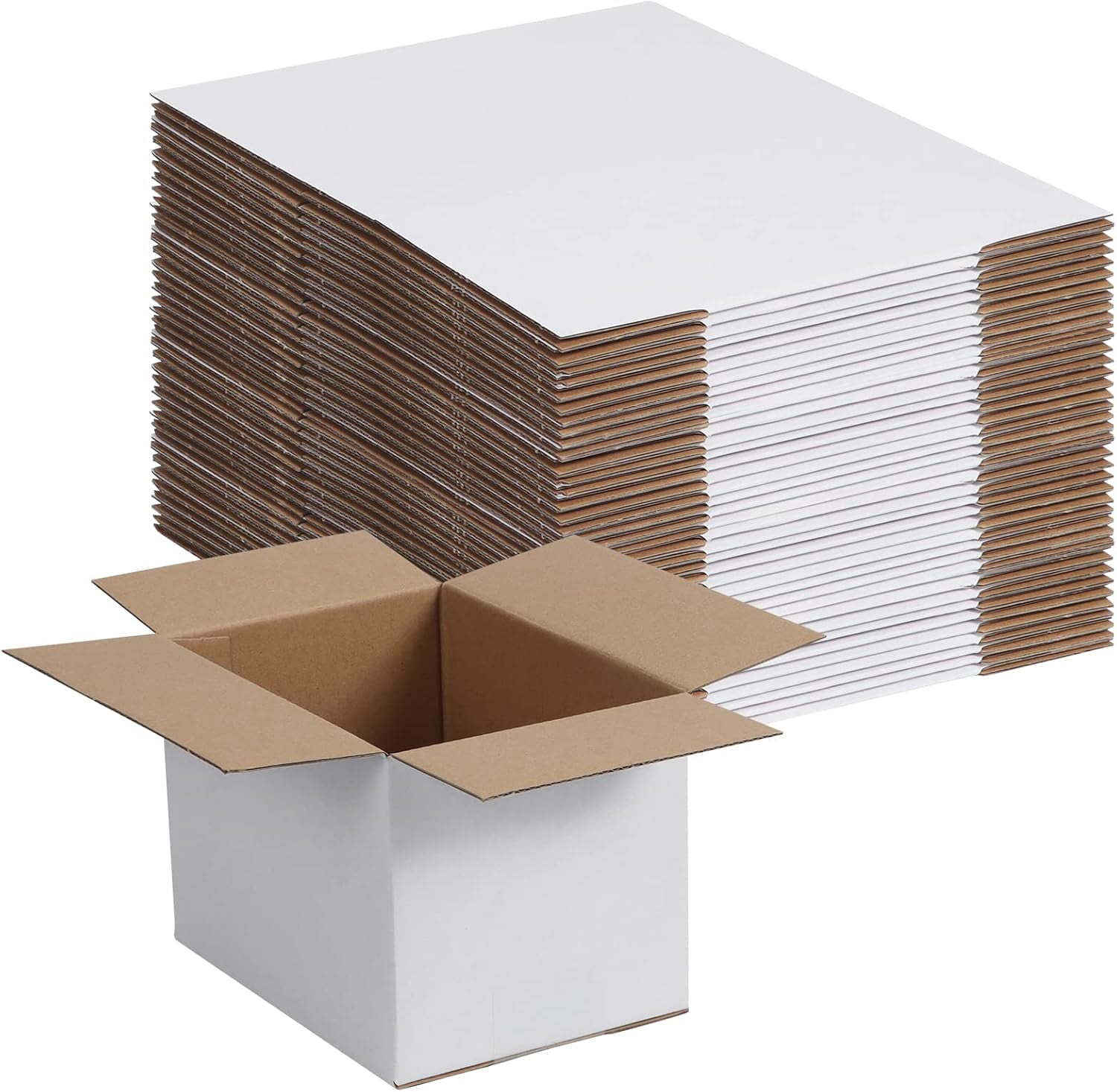 Small Shipping Boxes 8x8x4 Inch set of 40, Corrugated Cardboard Boxes ...