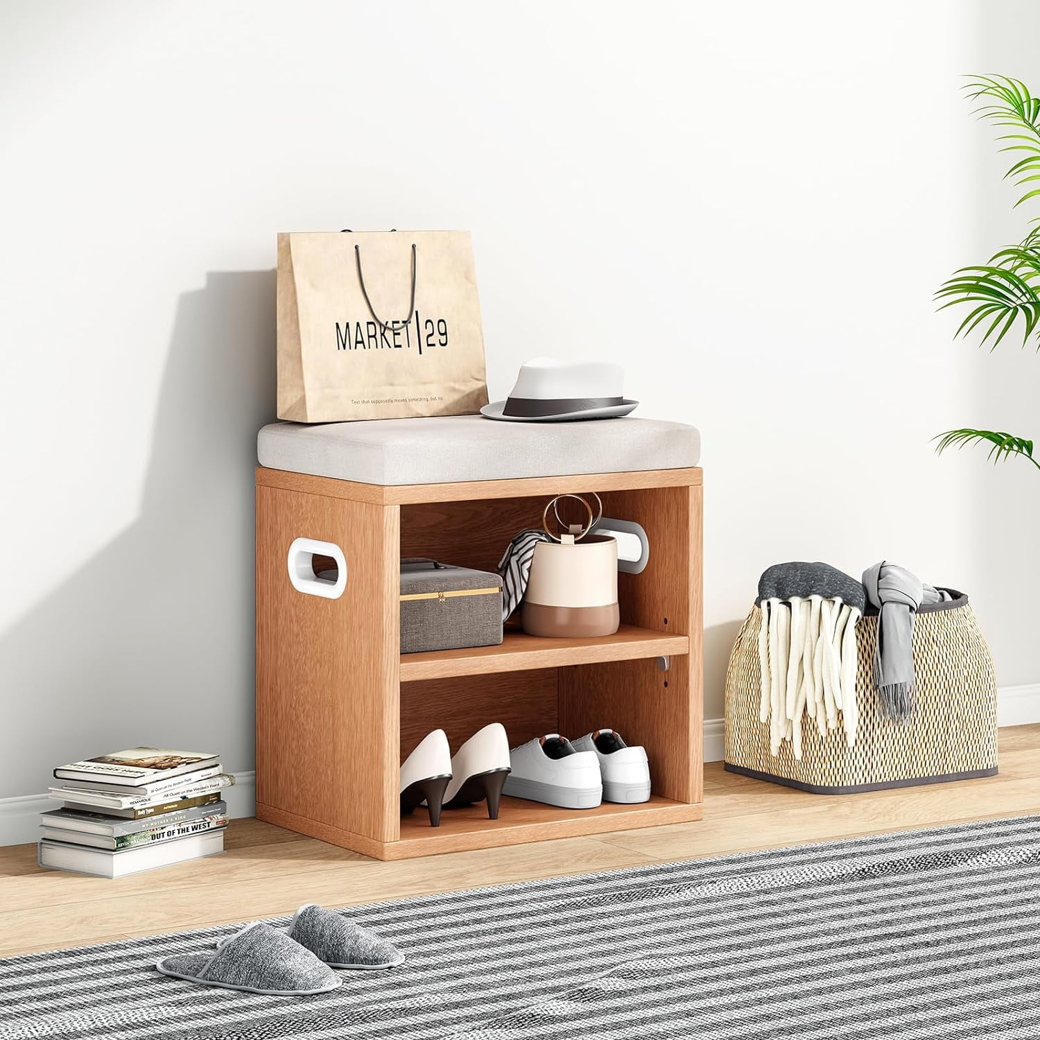 Small Shoe Bench for Entryway Shoe Bench with Cushion Shoe Bench with ...