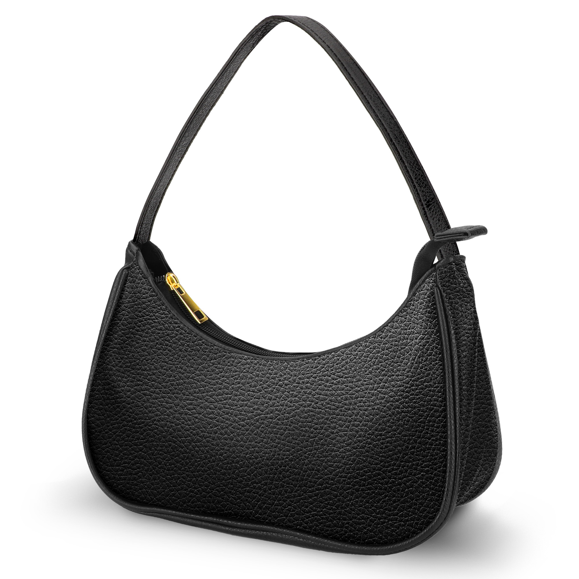 Small Shoulder Bag for Women, EEEkit Classic Leather Clutch with Zipper