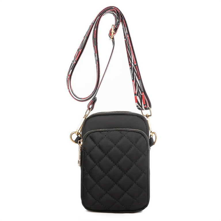 Small Shoulder Bags Nylon Women Mobile Phone Bags Mini Female Messenger Purse Black Walmart