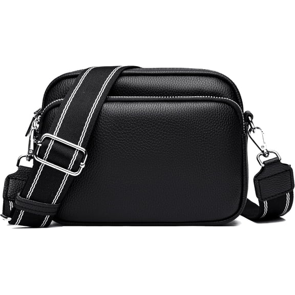 Small Shoulder Bags for Women Trendy Multi Pockets Cross Body Handbag Satchel Camera Bag Purse with Adjustable Strap