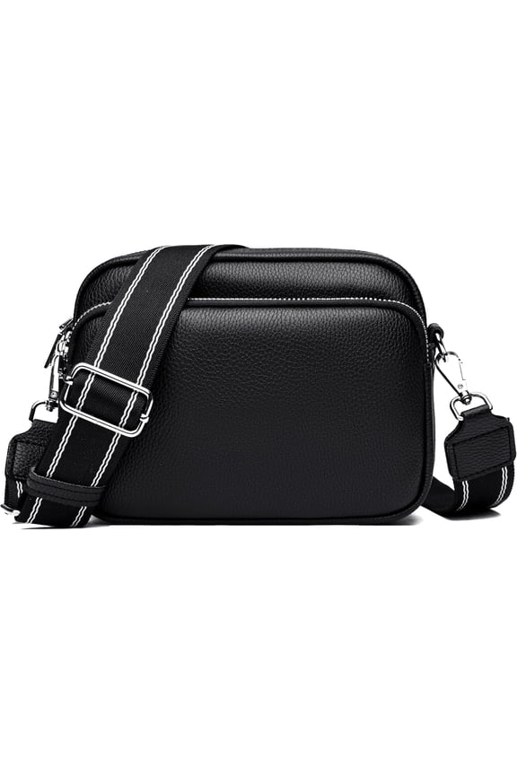 Small Shoulder Bags for Women Trendy Multi Pockets Cross Body Handbag Satchel Camera Bag Purse with Adjustable Strap