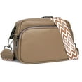 thumbnail image 1 of Small Shoulder Crossbody Bag for Women Vegan Leather Handbag Purse Triple Zip Wallet Purse Trendy Bag, 1 of 5