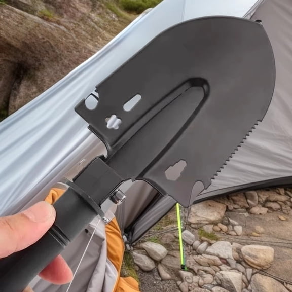Small Shovel,Folding Shovel,Multi Purpose Outdoor Heavy Duty Hand Shovel For Camping Ground Loosening Field Tasks(4.4IN)