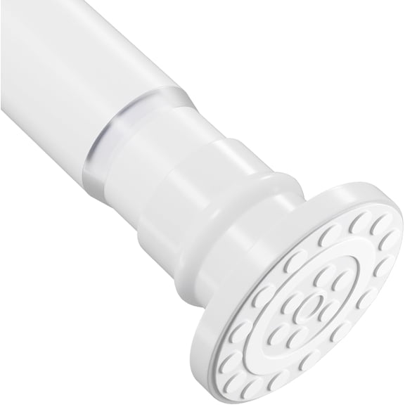 Small Shower Rod 18-32 Inches Short Adjustable Tension Shower Curtain Rod No Drilling White Spring Tension Rod Non-Slip,Stainless Steel