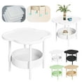 thumbnail image 1 of Small Side Table Basdi 2-Tier Bedside Table - Small Side Table with Removable Tray for Living Room and Balcony | Space-Saving, Easy Assemble, Perfect for Apartments and Dorm Rooms, 2 Tier Nightstand, 1 of 10