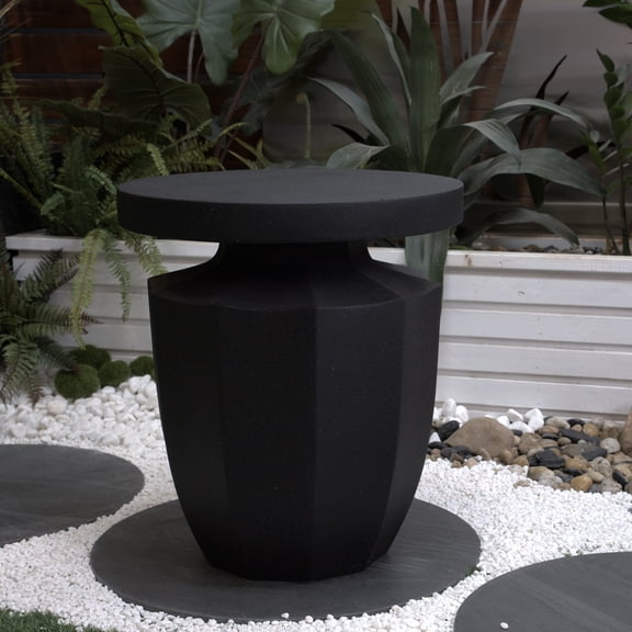 Small Side Table | Function as Nightstand or Accent Table | Sturdy MGO and Fiberglass Combination | Simple Cleaning Steps