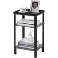 thumbnail image 1 of Small Side Table for Small Spaces - Slim End Table with Magazine Holder - 2 in 1 Design Narrow End Table Living Room - Skinny Bedside Table Nightstand Bedroom Thin Side Table (Grey), 1 of 9