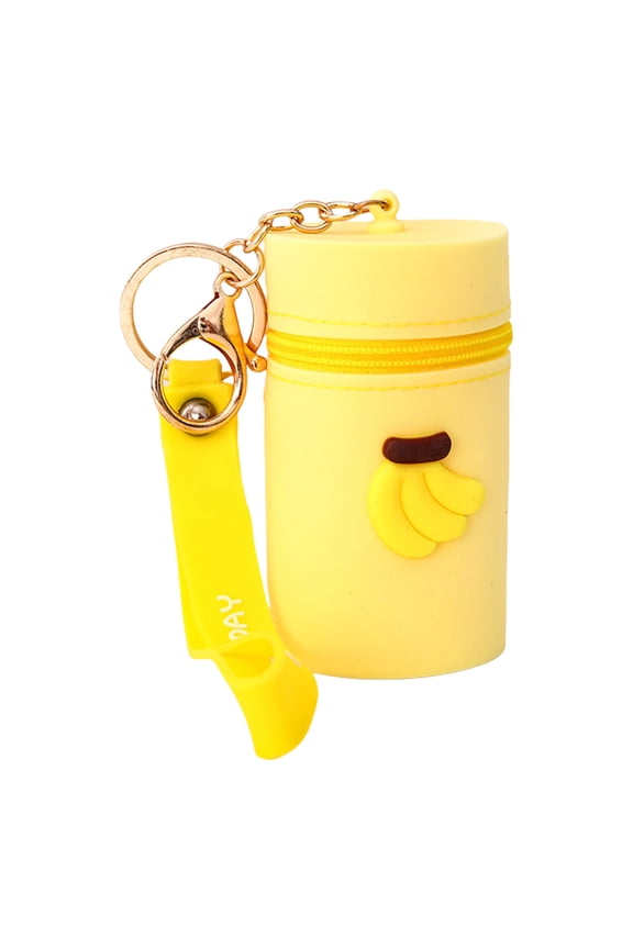 Small Silicone Keychain Wallet Travel Friendly Coin Purse Lip Gloss Storage Pouches Key Pouches Change Bag