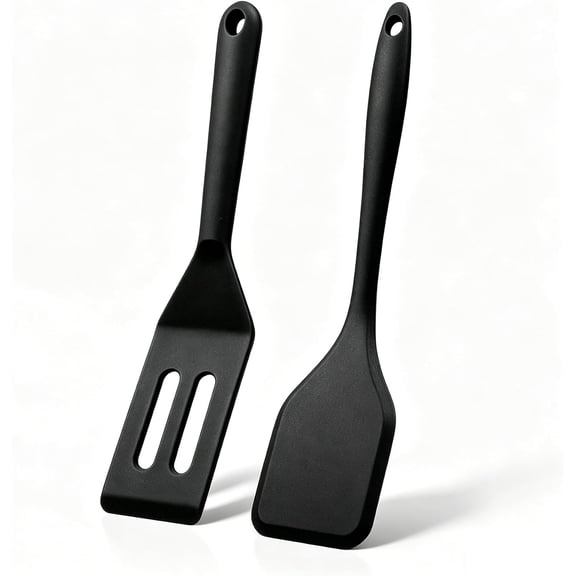 Small Silicone Spatula Set, Heat Resistant Mini Spatulas for Serving, Flexible Thin Kitchen Tools Safe for Non-Stick Pans, Perfect for Baking Cookies & Brownies