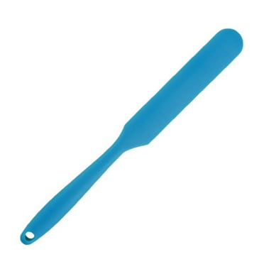 Small Silicone Spatulas Bulk for Kitchen,Baking,Cake Icing,Resin Craft,Mini Safety Silicone Rubber Scraper Tool Solid Steel Core,Jar Spatula with Long Handle and Slant,Waxing Sticks Large