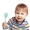 thumbnail image 1 of Kitchen Tableware Small Silicone Spoon Baby Food Supplement High Temperature Non Stick Surface Special Spoon Stirring Spoon,Green Kitchen Tableware, 1 of 8