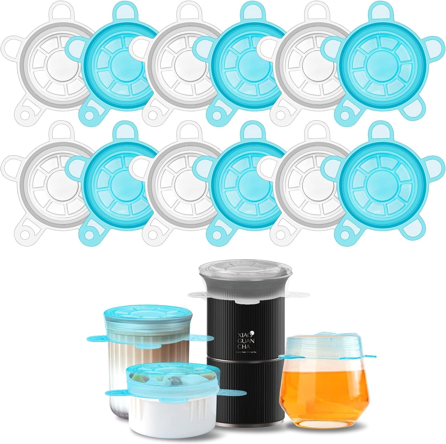 Small Silicone Stretch Lids, 12PCS 2.6