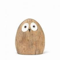 Small Simple Wooden Owl Figurine
