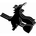 thumbnail image 1 of SHAPES ETC. Small Single Color Cut-Out - Witch, 1 of 12