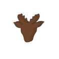 thumbnail image 1 of SHAPES ETC. Small Single Color Cut-Out - Reindeer, 1 of 1