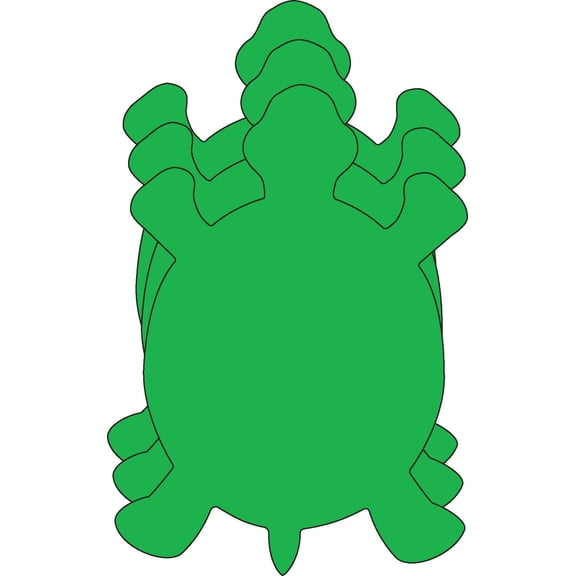 SHAPES ETC. Small Single Color Cut-Out - Turtle