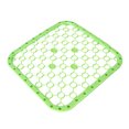thumbnail image 1 of Small Sink Mat,1 Pack White 10.2x10.2inch Sink Protector Mats for Bottom of Kitchen Sink, Dish Drying Mat for Dishes and Glassware, Fast Drain, 1 of 2