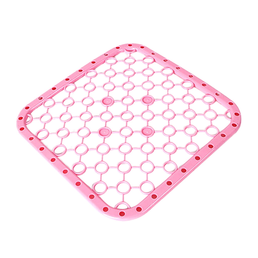 Small Sink Mat,1 Pack White 10.2x10.2inch Sink Protector Mats for ...