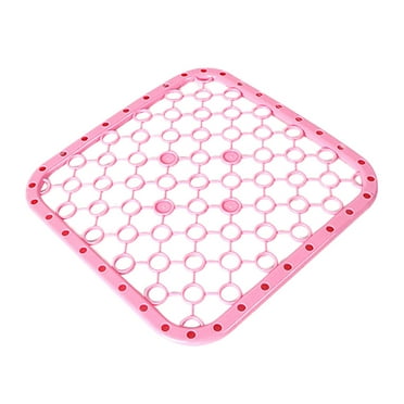 Small Sink Mat,1 Pack White 10.2x10.2inch Sink Protector Mats for Bottom of Kitchen Sink, Dish Drying Mat for Dishes and Glassware, Fast Drain
