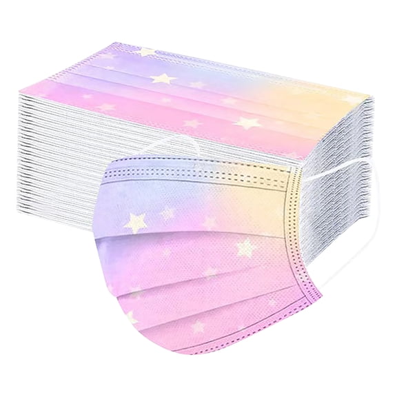 Small Size 4-Ply Protective Face Masks 10 Pcs Masks Disposable Soft Elastic Earloop for A Snug Fit On Petite Facial Features A