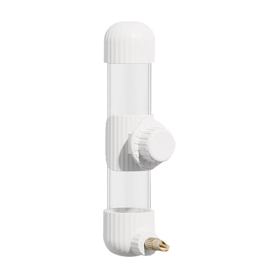 Small Size Bird Water Dispenser, Automatic Water Feeder, Plastic Cage Water Dispenser, White Parrot Waterer for Small Parakeet Cockatiel Budgie Lovebirds &for Bird Cage