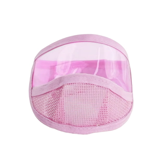 Small Size Breathable Cat Muzzle with Clear View, Anti-Bite Anti-Lick Cat Face Mask, Transparent Pet Muzzle for Grooming, Vet Visits, Travel, Fits Small Cats, Small Dogs