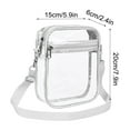 thumbnail image 1 of Small Size Clear PVC Chest Bag Waterproof Fashion Crossbody Shoulder Bag Lightweight Casual Travel Storage Sling Bag For Men Women Outdoor, 1 of 3