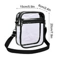 thumbnail image 1 of Small Size Clear PVC Chest Bag Waterproof Fashion Crossbody Shoulder Bag Lightweight Casual Travel Storage Sling Bag For Men Women Outdoor, 1 of 8