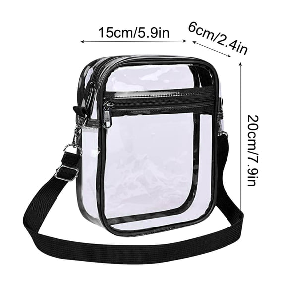 Small Size Clear PVC Chest Bag Waterproof Fashion Crossbody Shoulder Bag Lightweight Casual Travel Storage Sling Bag For Men Women Outdoor